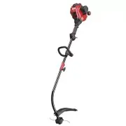 17" 25cc 2 Cycle Curved Shaft Gas Trimmer Dual Line Bump Head Light Grass Cutter