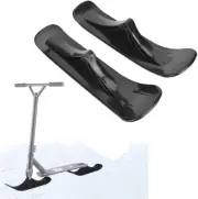 2Pcs Snow Scooter Ski Skate Board Sled Conversion Kit Winter Cycling Ski Attachm