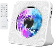 Gueray Portable CD Player with Bluetooth, Desktop CD Player for Home, Built-In D