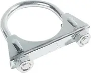 bylikeho U Bolt Clamp,2.5" 2" 2.25" 3" 1.75" 2.75" Exhaust Clamp,Muffler Exhaust Clamps,Car Accessories Stainless Steel Heavy Duty U-Bolt Saddle Style Exhaust Clamp for Exhaust System (1.75 Inch)