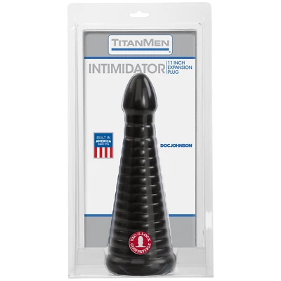 Doc Johnson TitanMen Intimidator 11" Anal Plug Black
