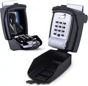 KeyGuard SL-591 Portable Car Lock Box, Black, Combination Lock, Keypad, Protective Cover, 20 in x 15 in x 7 in