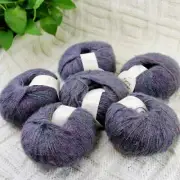 Sale New 6BallsX50g Luxury Fancy Soft Mohair Blankets Hand Knit Crochet Yarn 05