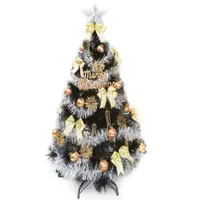 在飛比找PChome24h購物優惠-【摩達客】台灣製4尺(120cm)特級黑色松針葉聖誕樹 (金