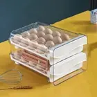 Refrigerator Egg Storage Box Double Layer Fresh Keeping Egg Holder Drawer