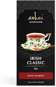 Eshai Irish Classic Tea (Tae) - Black Tea Blend - 100g Box Loose Leaf Tea