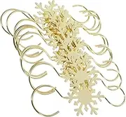 RORPOIR Sturdy Metal Christmas Stocking Hooks 10pcs Xmas Hanging Hooks for Stocking Decorative Hooks for Christmas Tree