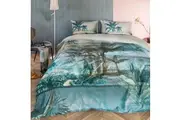 Canopy Blue Green Cotton Sateen Quilt Cover Set by Bedding House