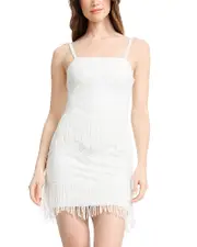 Dress the Population Anya Beaded Fringed Mini Dress