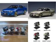 AUTOart 1/18 Skyline GT-R R34 V Spec II Nur BBS LM 2 units set & 1/24 RB26DETT
