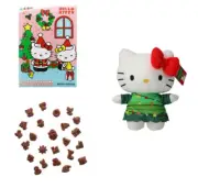 Hello Kitty Holiday BUNDLE Countdown Calendar + 8" Plush Christmas Kawaii NEW