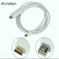 在飛比找蝦皮購物優惠-Arnelian 迷你顯示端口轉 HDMI 兼容電纜 4K 