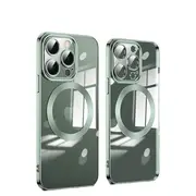 Magsafe TPU Case 12 Pro Circle Green Case Shockproof Cover