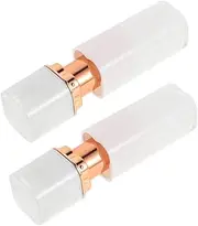 ERINGOGO Empty Square Lip Gloss Tubes 2pcs Refillable Lipstick Making Tubes Stylish Beauty Tools