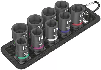 Wera 004580, Belt C Impaktor 1 socket set, 1/2" drive, 10 pieces