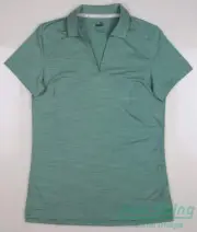 New Womens Puma Cloudspun Coast Polo Small S Adriatic Heather MSRP $55