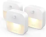 [Eufy] by Anker, Stick-On Night Light, Warm White LED, Motion Sensor, Bedroom, Bathroom, Kitchen, Hallway, Stairs, Energy Efficient, Compact, 3-Pack