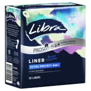 Libra Liner Extra Protect 50 Pack ProSkin Breathable 4x More Absorbent