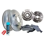 Front Wheel Bearing Hub Ass + Brake Rotor Pad Kit for Mazda CX-5 KF 2.2L 320mm