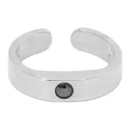 Prevent Snoring Ring Breath Aid Reusable Titanium Steel Adjustable Acupressure Snoring Ring M