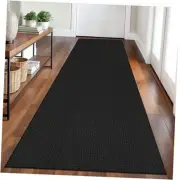 Braided Runner Rug 2.6x8 Ft Washable Runners for Hallways Non Slip Rubber