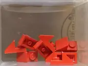 LEGO Parts - Red Slope 45 2 x 1 w 2/3 Cutout - No 92946 - QTY 10