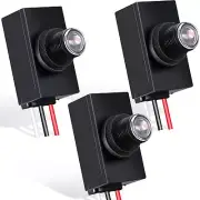 3 Pieces Dusk to Dawn Sensor for Outdoor Lighting 100-277v Photocell Sensor P...