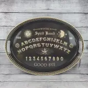 Prima Design Oval Metal Spirit Ouija Board Halloween TRAY 20.5" x 15.25" Gothic
