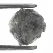 0.84 CT Silver Gray Loose Uncut Diamond, Real Natural Rough Gemstone Diamond 5mm