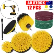 Grout Power Scrubber Detailing Drill Brush Set Tub Carpet Cleaning Cleaner Tools