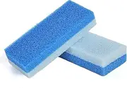 2 PCS Double-Sided Pumice Stone for Feet, Foot Scrubber，Effective Pedicure Tools (Blue)