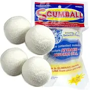 ScumBall 4-Pack Spa Hot Tub and Pool Scum Lotion and Oil Absorber Water Clarifier Ball