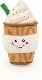 ZippyPaws Nomnomz Puppaccino Squeaker Dog Toy, 20.3 x 10.2 x 10.2 cm Size