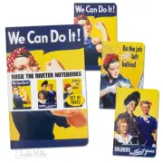 3PK Rosie the Riveter Notebook Journals School Kitchen Note Pads - Archie McPhee