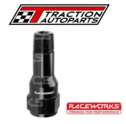 Raceworks Male Extension Adaptor 1/8" NPT To Female 1/8", Black