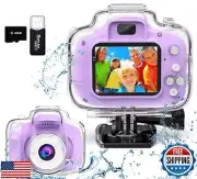 Kids Camera Waterproof Underwater Camera for 3-12 Year Old Boys Girls 2 Inch