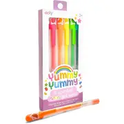 Ooly Yummy Yummy Neon Gel Pens Writing Stationery 3y+ (6-Pack)
