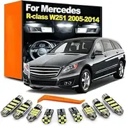 22Pcs LED Interior Light Canbus Kit, For Mercedes Benz R Class W251 R300 R320 R350 R500 2005-2014 Trunk Dome Courtesy Bulb