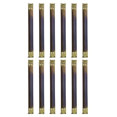 12Pcs Metal Internal Flex Frame, 15cm/5.9" Purse Frame Handbag Hinges, Bronze