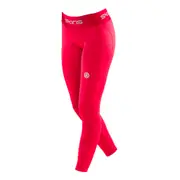 SKINS Compression Series-1 Active Womens XS 7/8 Long Tights Red Yoga/Gym/Sports