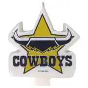 North QLD Queensland Cowboys NRL Team Logo Birthday Candle Holiday Gifts