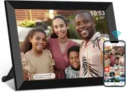 32GB FRAMEO 10.1 Inch Wifi Digital Picture Frame 1280X800 HD IPS Touch Screen Sm