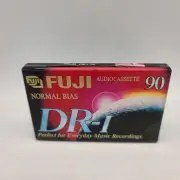 NOS Fuji Blank Cassette 90 min Vintage DR-I 2 Audio Tapes Extraslim Case