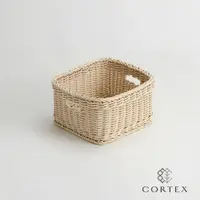 在飛比找蝦皮商城優惠-CORTEX 收納籃 仿藤籃 正方型W31 米白色