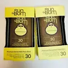 Sun Bum Premium Sunscreen Face Stick SPF 30 Water lot of 2 exp 12/24 01/25 New