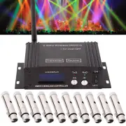 LIXADA 2.4G Wireless DMX512 Controller Transmitter Receiver Repeater Sets S5V4