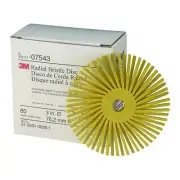 Scotch-Brite Radial Bristle Disc, RB-ZB, 80, 3 in x 3/8 in