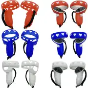 For Quest 2 VR Controller Handle Grip Protective Cover Sleeve with Wrist Strap