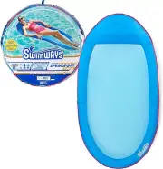 SwimWays Spring Float Premium Hammock Pool Lounger for 1, Blue