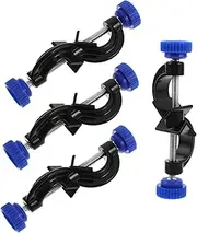 NOLITOY 4pcs Cross Clip Accessories Lab Flask Holders Lab Ring Stand Clips Lab Stand Holders Lab Support Holders Corner Clamps for Woodworking Lab Apparatus Holders Aluminum Alloy Black